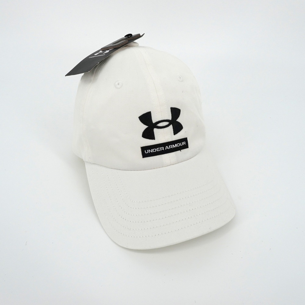 Under Armour Mens White Free Fit Adjustable Baseball Cap Hat OSFM NEW